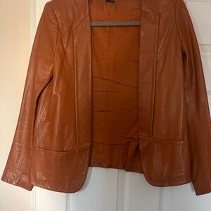 Theory Women's very soft Brown Leather Blazer